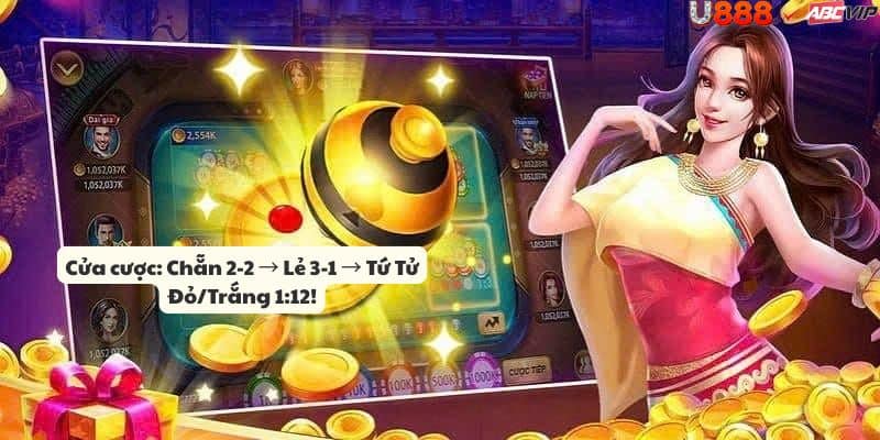 Bàn Xóc Đĩa U888: 4 nút